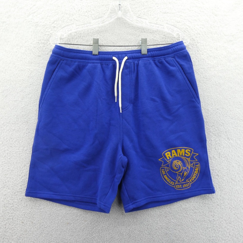 Junk Food Shorts Womens Medium Los Angeles Rams Blue Sweat Shorts NFL‎ Football